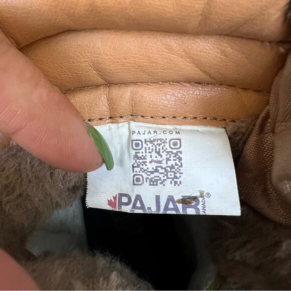 Pajar Cade Canada Shearling Insulated Tan Leather Ankle Winter Boot 7-7.5 EU38 - Picture 9 of 10